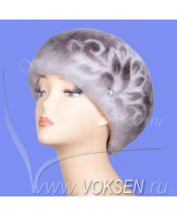 Берет Клин с узорной стрижкой