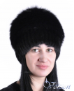 Шапка "Африканка" из меха ондатры с песцом