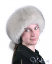 белый вуаль, кожа светло-серая