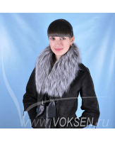 Меховой воротник из чернобурки - чернобурка