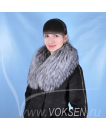 Меховой воротник из чернобурки